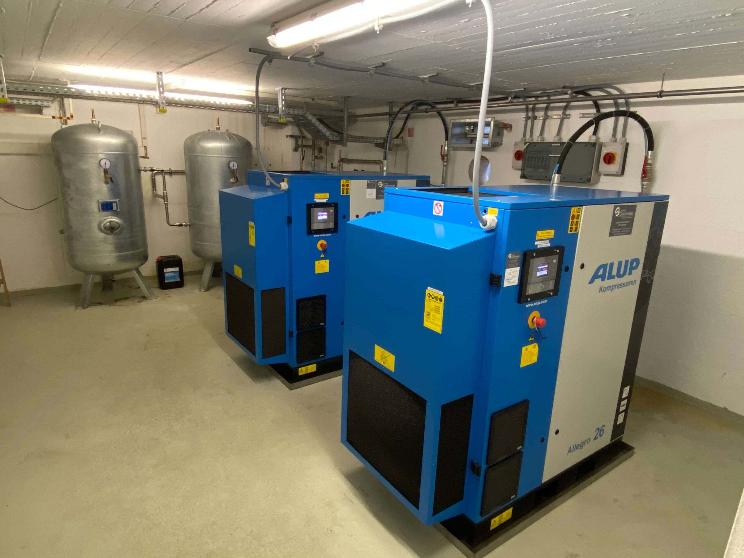 Modernisierung und Erweiterung der Drucklufterzeugung
